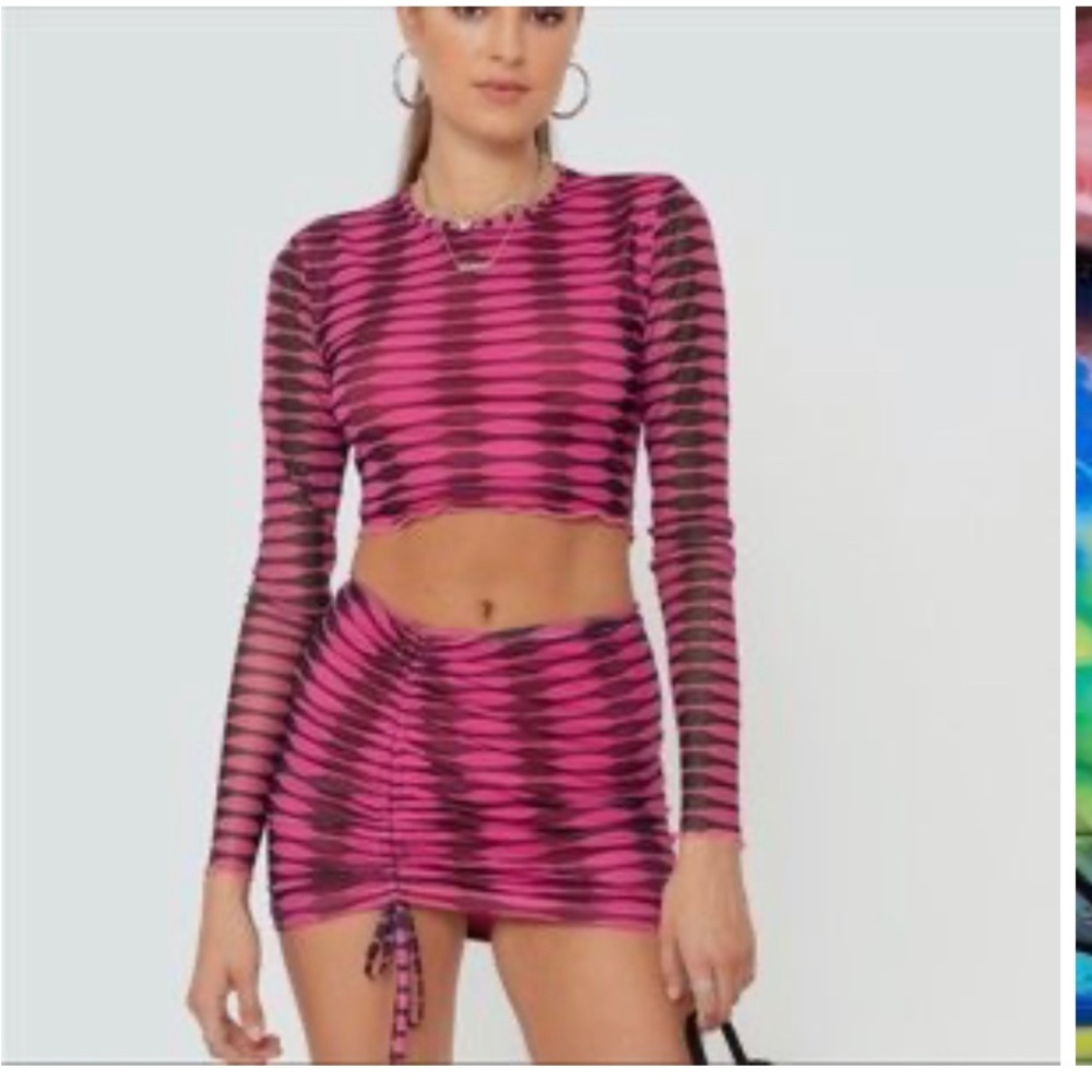 Edikted Anissa set top and skirt